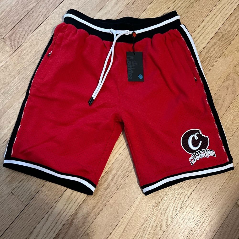 Cookies Loud Pack Red Basketball Shorts.Mens Size Medium or Women’s Size Large